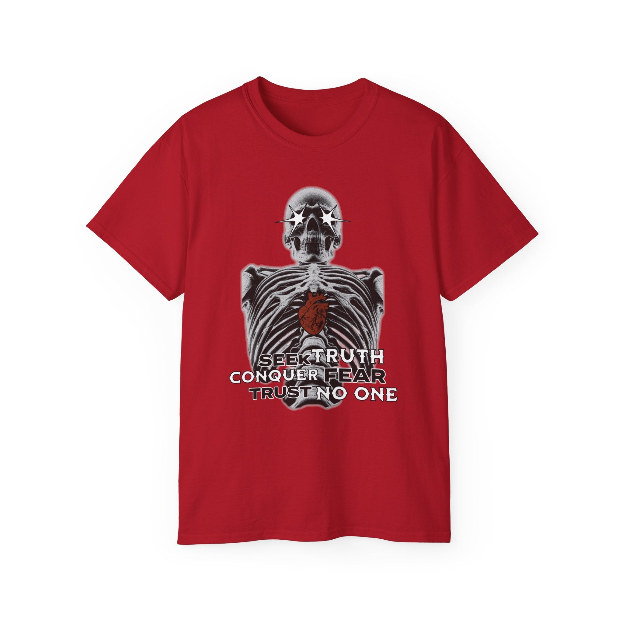 Exposed Heart - Unisex Cotton Tee (Front) - Damned Threads